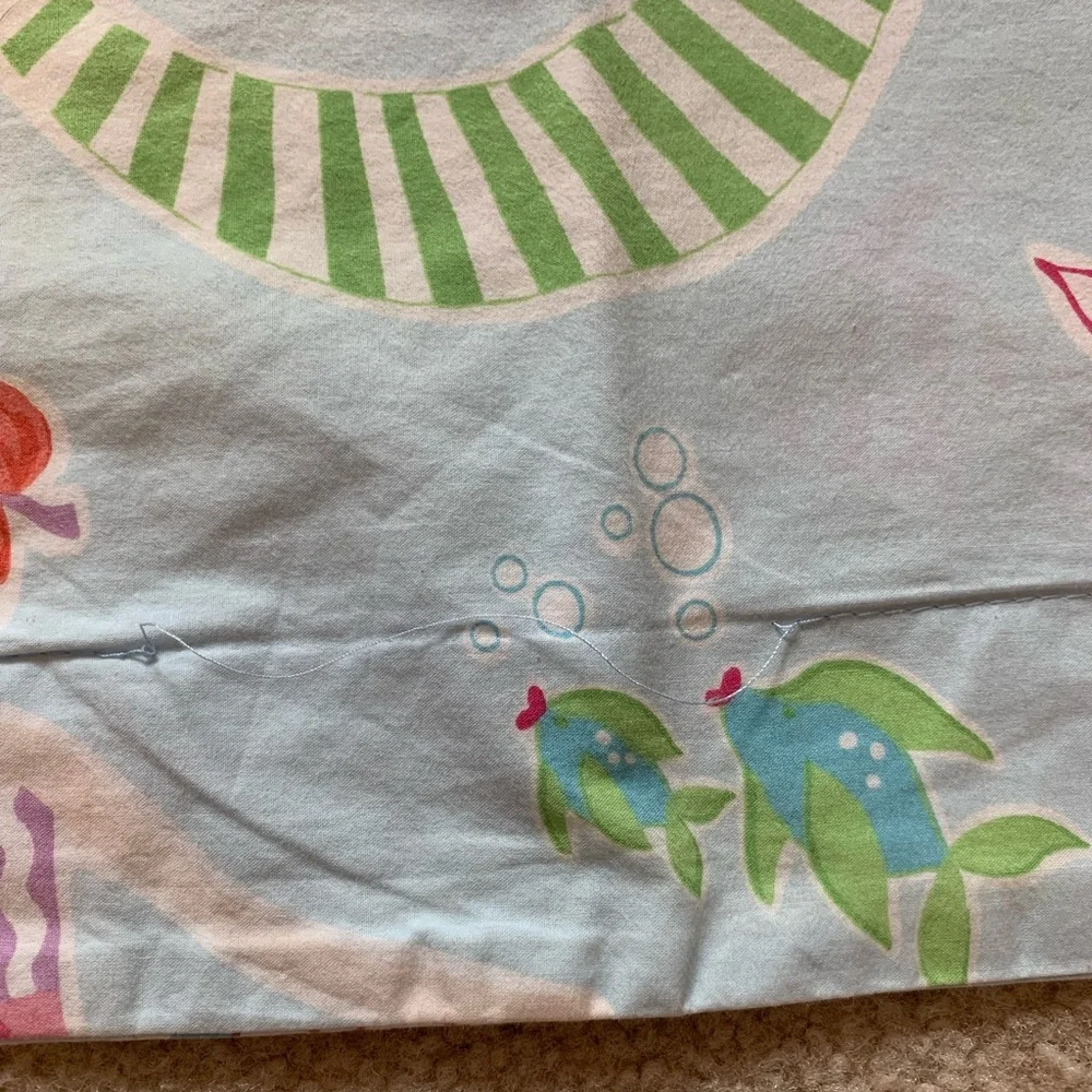 Pottery Barn Kids Twin Mermaid Duvet and Sham